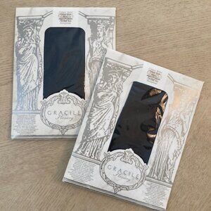 2 Pair Women's Gracile Vintage Hosiery, Tall - NEW